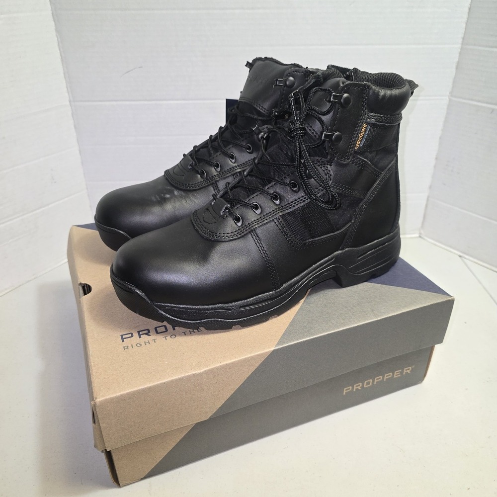 Propper Series 100 6" Men's Military Boots- Side Zip Leather Boots Size 12 F4521